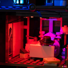 Mind Lair crimson glow effect - ZENE Bricks Light Kit for LEGO® Stranger Things The Creel House #11370 Ver.2