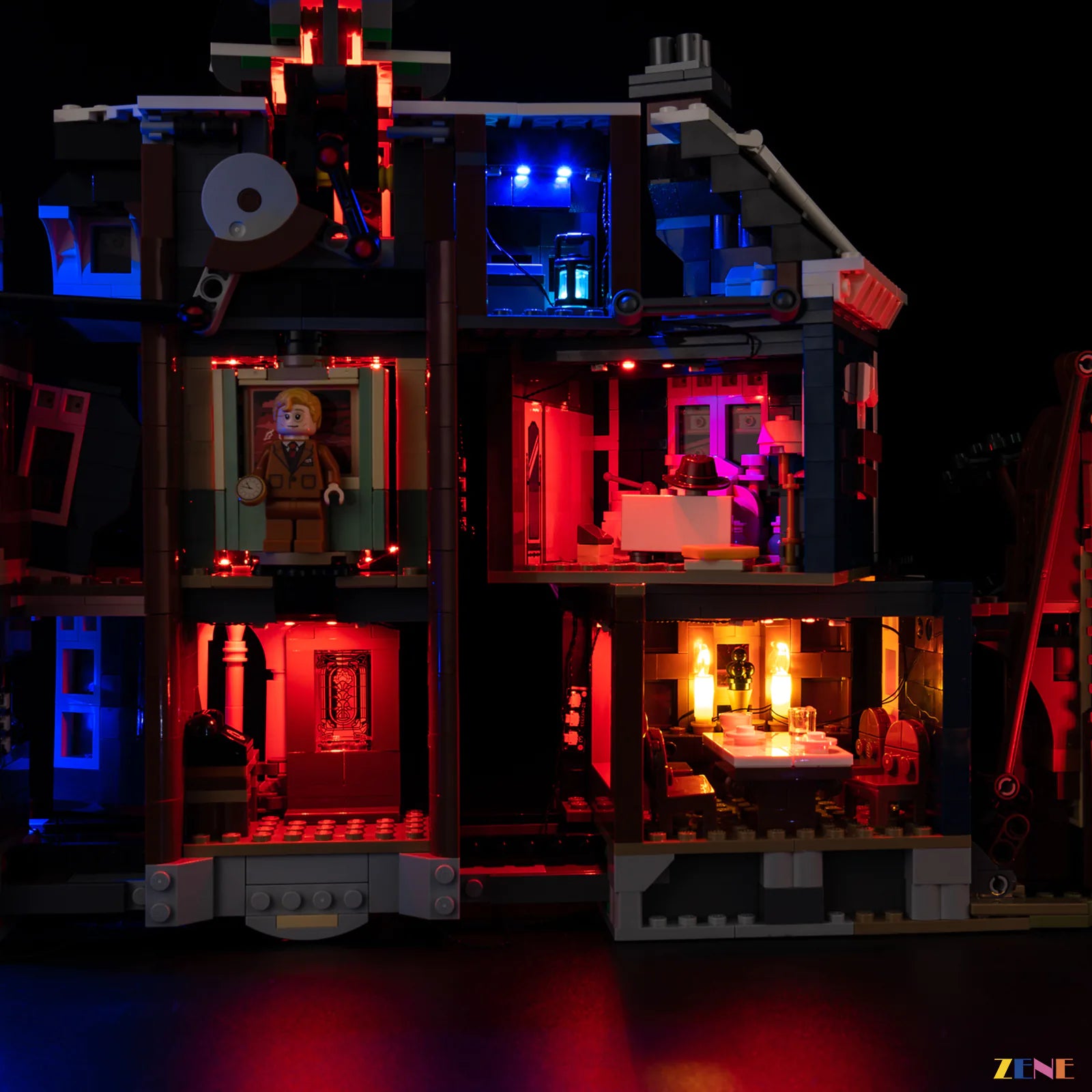ominous attic cold blue lights - ZENE Bricks Light Kit for LEGO® Stranger Things The Creel House #11370 Ver.2