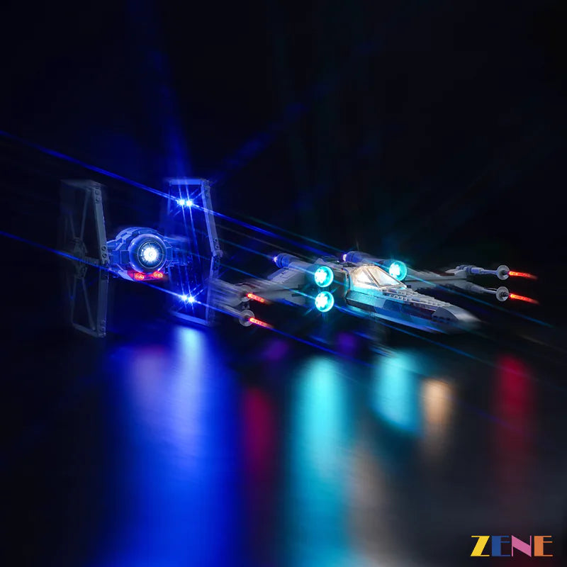 zene bricks Light Kit for LEGO TIE Fighter & X-Wing Mash-up #75393