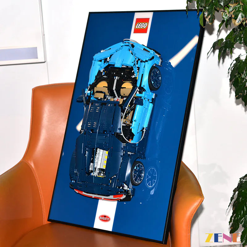 zene bricks Technics' Photo Frame Display Board for LEGO Cars