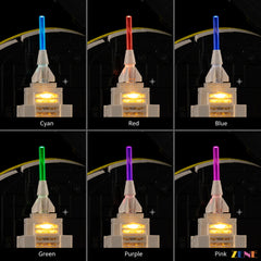 architecture skyline museum display glow - ZENE Bricks Light Kit for LEGO® New York City The Big Apple #21066