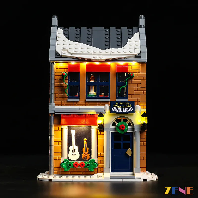 zene bricks Light Kit LEGO Holiday Main Street #10308 (Christmas Ver)