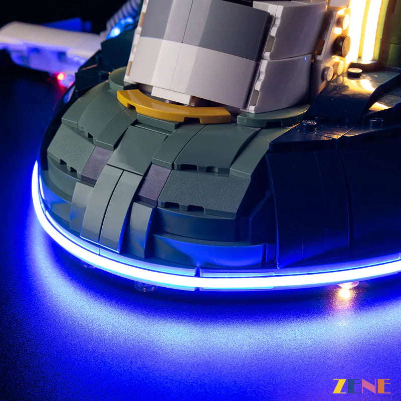 zene bricks Light Kit for LEGO Jango Fett's Firespray-Class Starship #75409 (Ver.2)