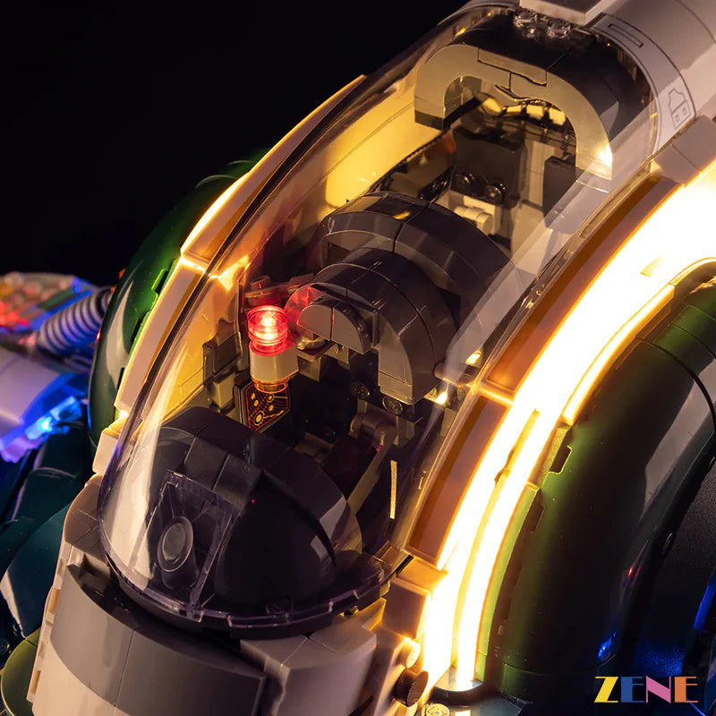 zene bricks Light Kit for LEGO Jango Fett's Firespray-Class Starship #75409 (Ver.2)