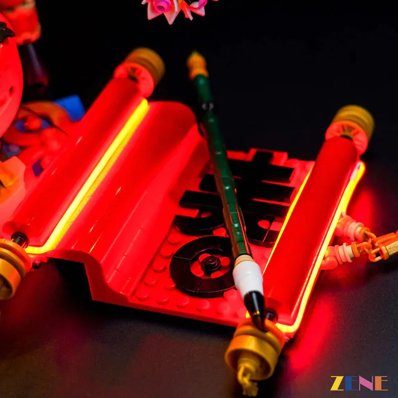 zene bricks Light Kit for LEGO Good Fortune #80117