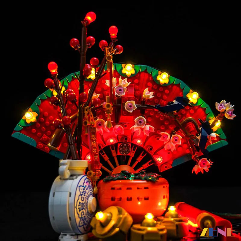 zene bricks Light Kit for LEGO Good Fortune #80117