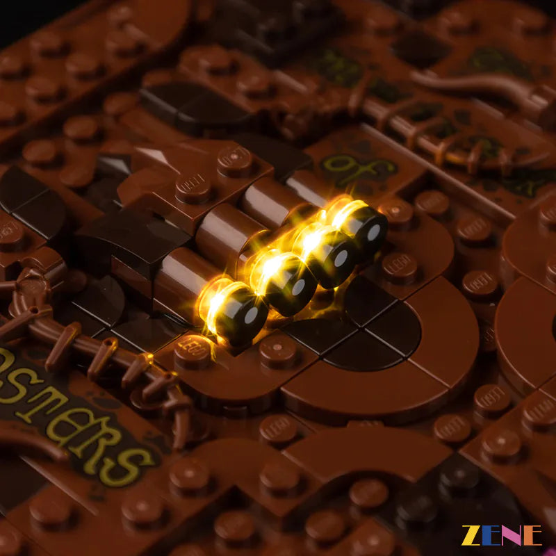 green underglow magical book effect - ZENE Bricks Light Kit for LEGO® Chomping Monster Book #76449
