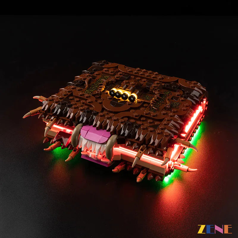 Chomping Monster Book amber eye glow - ZENE Bricks Light Kit for LEGO® Chomping Monster Book #76449