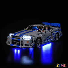 LEGO® Light Kit for Furious Nissan Skyline GT-R (R34) Car #42210
