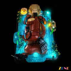 golden clam focal point lighting - ZENE Bricks Light Kit for LEGO® Floating Sea Otters #21366