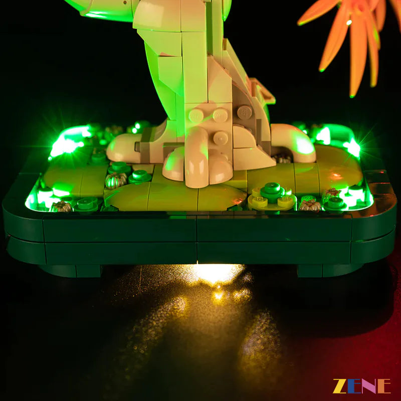 red orange foliage gradient LEDs - ZENE Bricks Light Kit for LEGO® Japanese Red Maple Bonsai Tree #10348