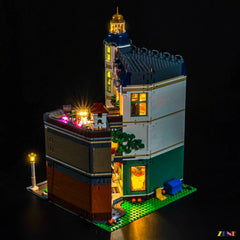 city shop interior warm white lights - ZENE Bricks Light Kit for LEGO® Shopping Street #11371