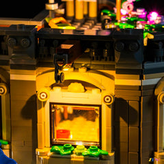 lived-in city scene lighting upgrade - ZENE Bricks Light Kit for LEGO® Shopping Street #11371