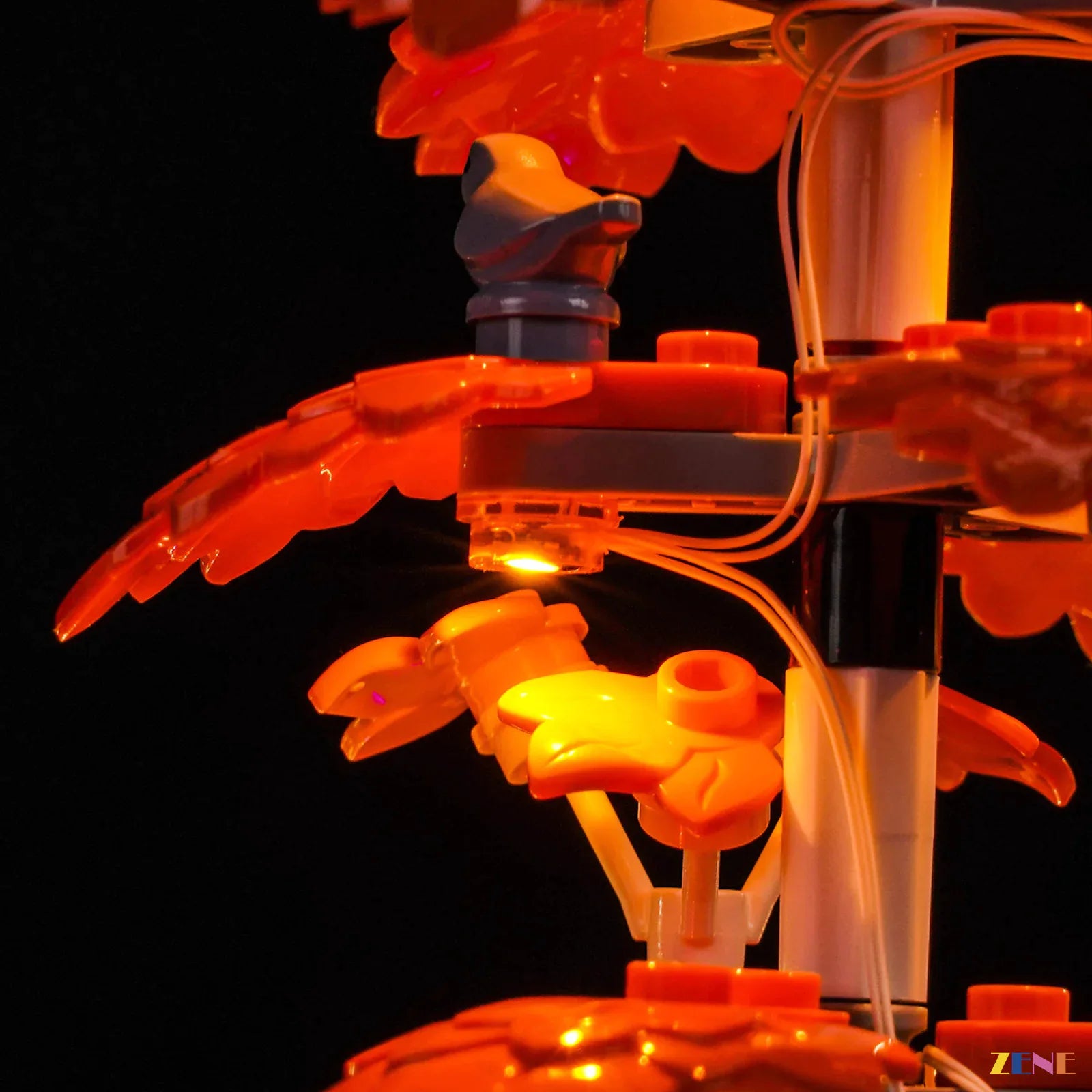 autumn leaves soft decorative glow - ZENE Bricks Light Kit for LEGO® Autumn Cottage Garden #11372