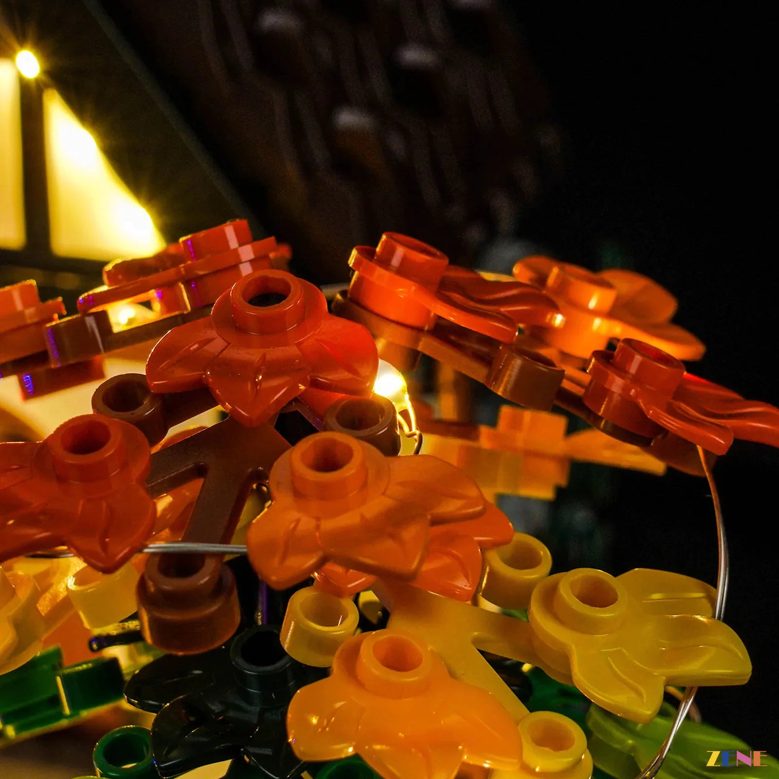 warm countryside porch light effect - ZENE Bricks Light Kit for LEGO® Autumn Cottage Garden #11372