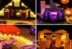 peaceful cottage shelf lighting upgrade - ZENE Bricks Light Kit for LEGO® Autumn Cottage Garden #11372