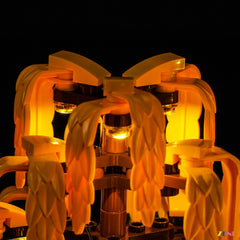garden pathway cozy evening LEDs - ZENE Bricks Light Kit for LEGO® Autumn Cottage Garden #11372