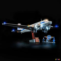 tail navigation light aircraft silhouette glow - ZENE Bricks Light Kit for LEGO® Douglas DC-3 PAN AM Airliner #11378