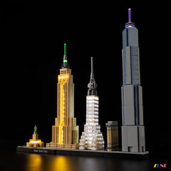 Statue of Liberty harbor light - ZENE Bricks Light Kit for LEGO® New York City #21028