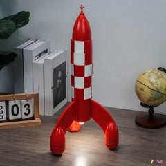 Tintin rocket cockpit exhaust and moon launch glow - ZENE Bricks Light Kit for LEGO® Tintin Moon Rocket #21367 (Ver. 1)