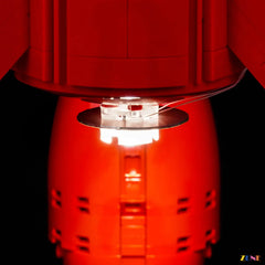 Tintin rocket cockpit exhaust and moon launch glow - ZENE Bricks Light Kit for LEGO® Tintin Moon Rocket #21367 (Ver. 1)