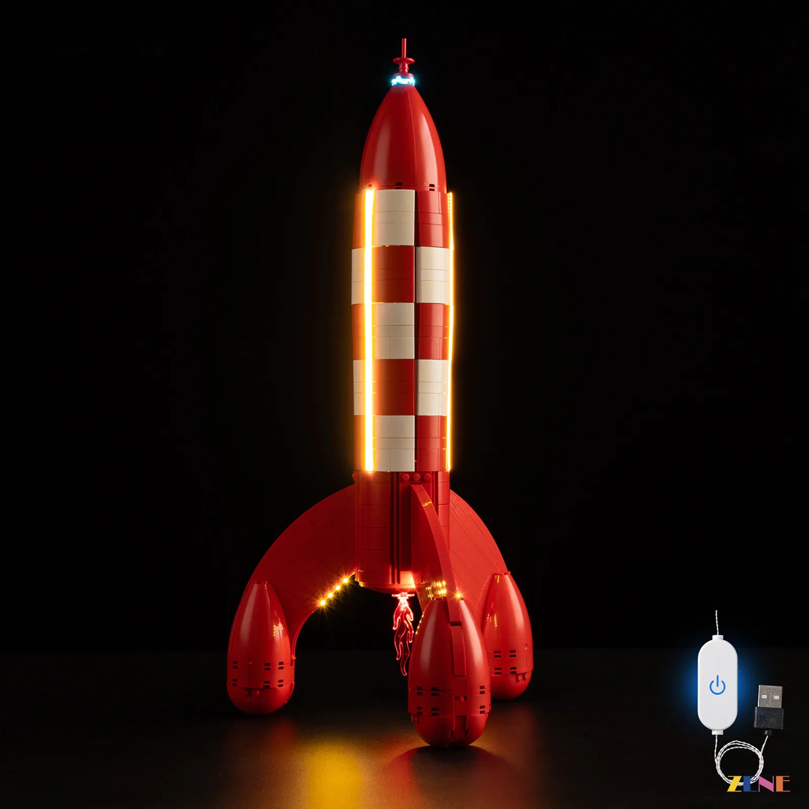 zene bricks Light Kit for Tintin Moon Rocket #21367 (Ver. 2)