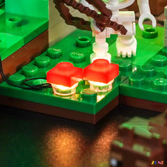 Minecraft winter shelf night glow - ZENE Bricks Light Kit for LEGO® First Night Adventure #21593