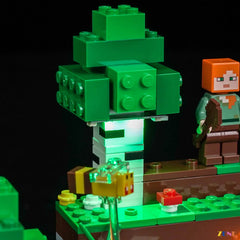 warm house window illumination scene - ZENE Bricks Light Kit for LEGO® First Night Adventure #21593