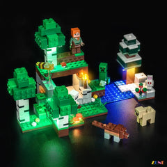 green tree trunk internal lighting - ZENE Bricks Light Kit for LEGO® First Night Adventure #21593