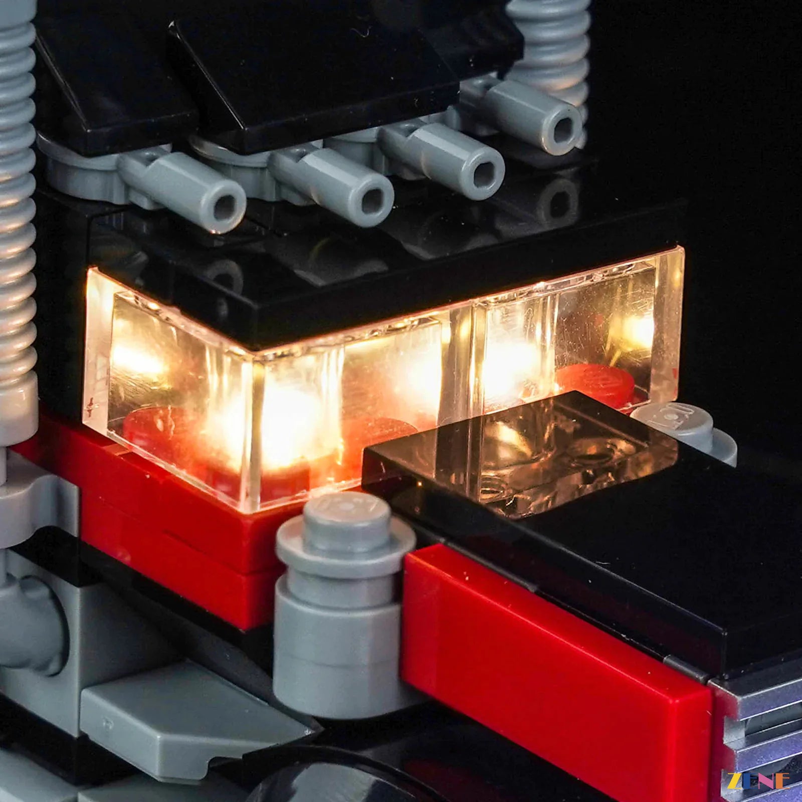 mechanical vehicle cinematic LED upgrade - ZENE Bricks Light Kit for LEGO® Flatbed Truck with Helicopter #31146
