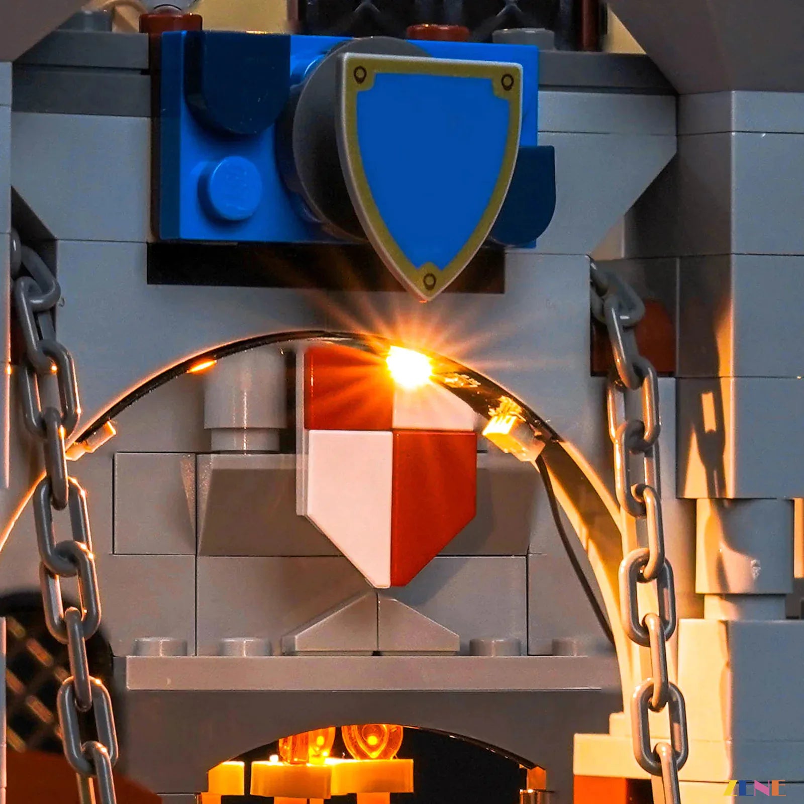 zene bricks Light Kit for Medieval Horse Knight Castle #31168