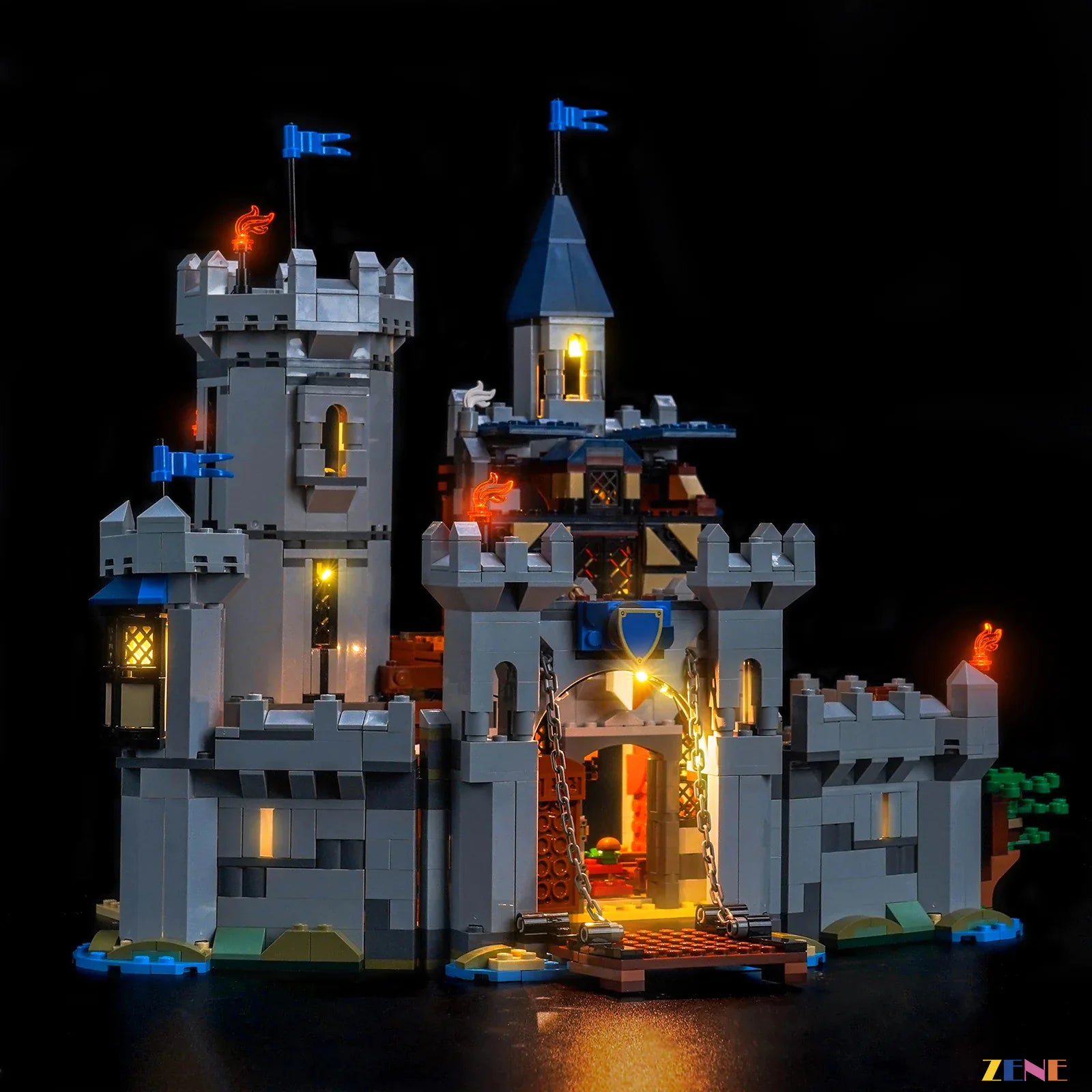 zene bricks Light Kit for Medieval Horse Knight Castle #31168
