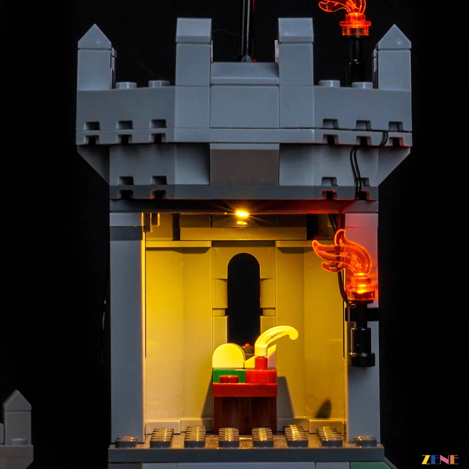 zene bricks Light Kit for Medieval Horse Knight Castle #31168