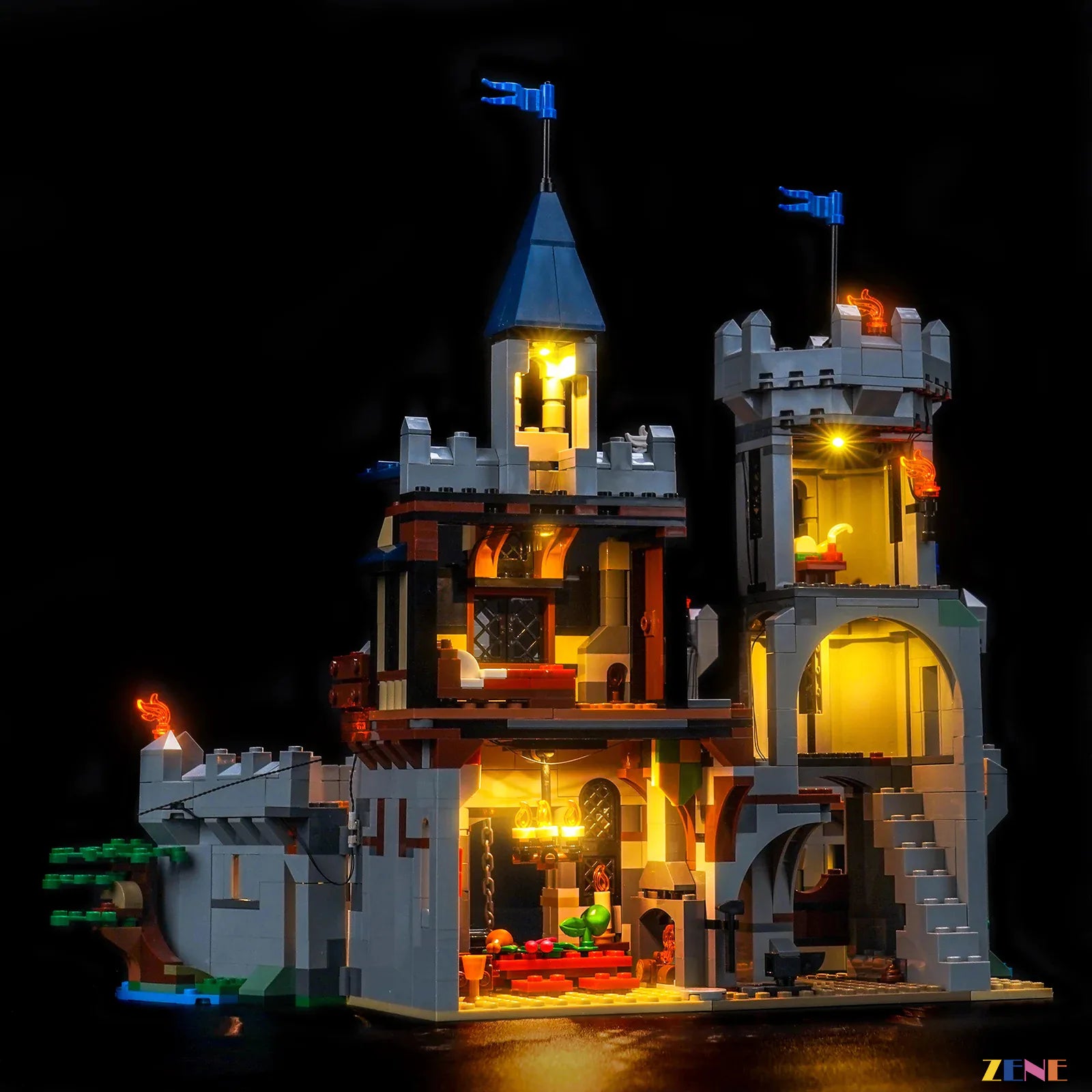 zene bricks Light Kit for Medieval Horse Knight Castle #31168