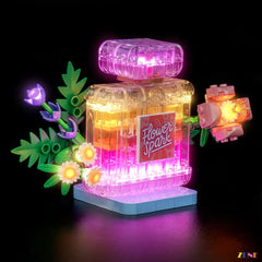 flower spark shelf centerpiece glow - ZENE Bricks Light Kit for LEGO® Floral Decor Perfume Bottle #31383