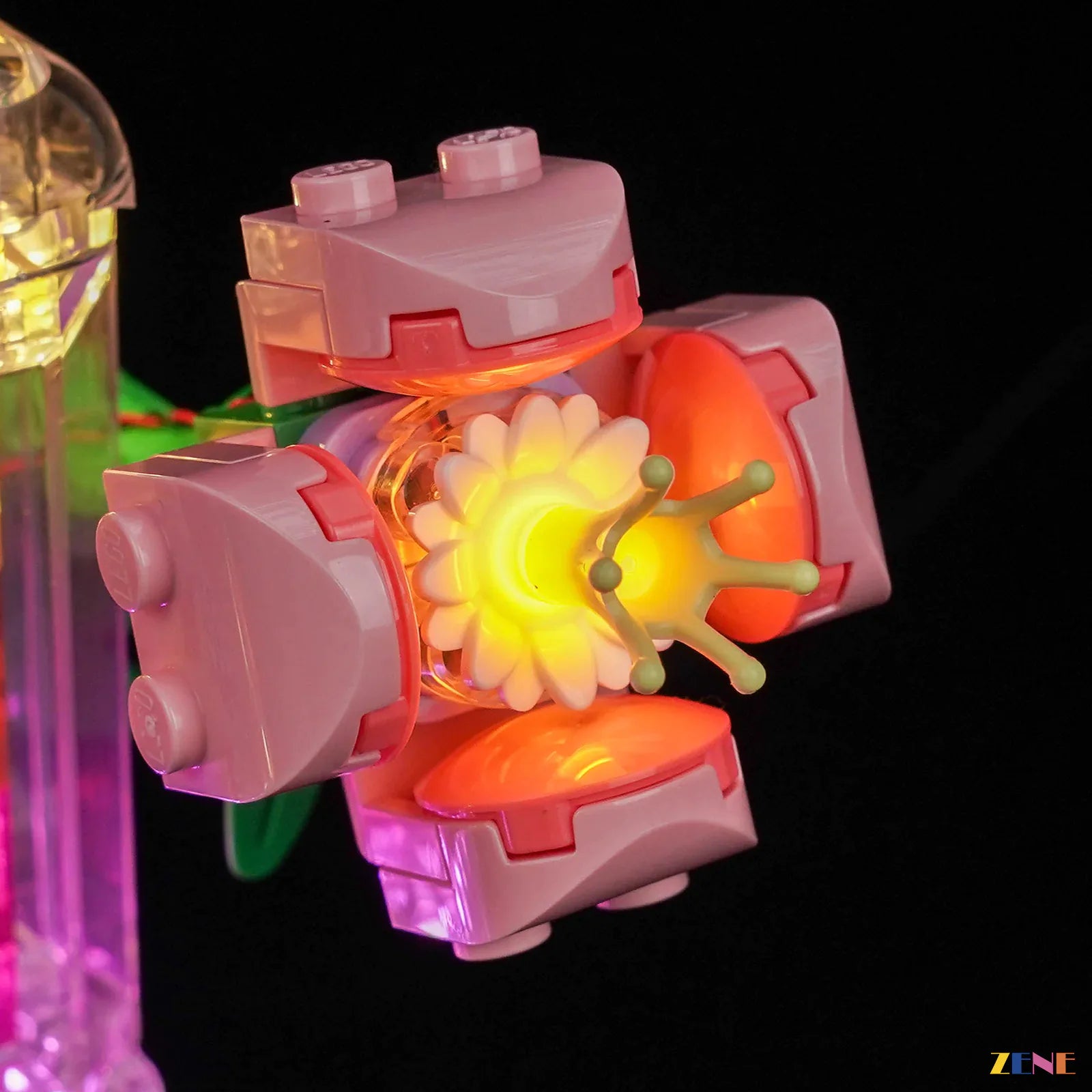 romantic desktop floral illumination - ZENE Bricks Light Kit for LEGO® Floral Decor Perfume Bottle #31383