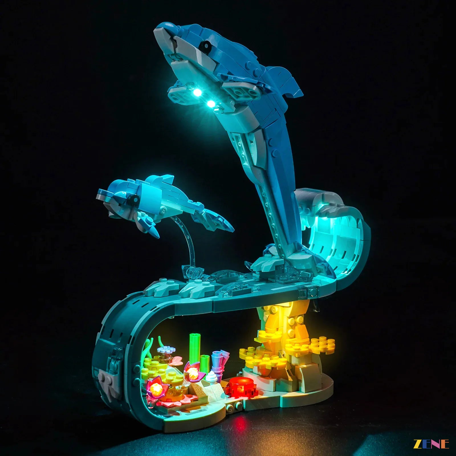 zene bricks LEGO Sea Animals: Beautiful Dolphins Light Kit for #31385