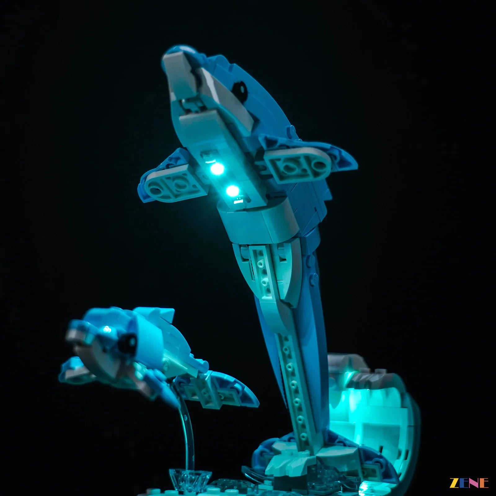 zene bricks LEGO Sea Animals: Beautiful Dolphins Light Kit for #31385