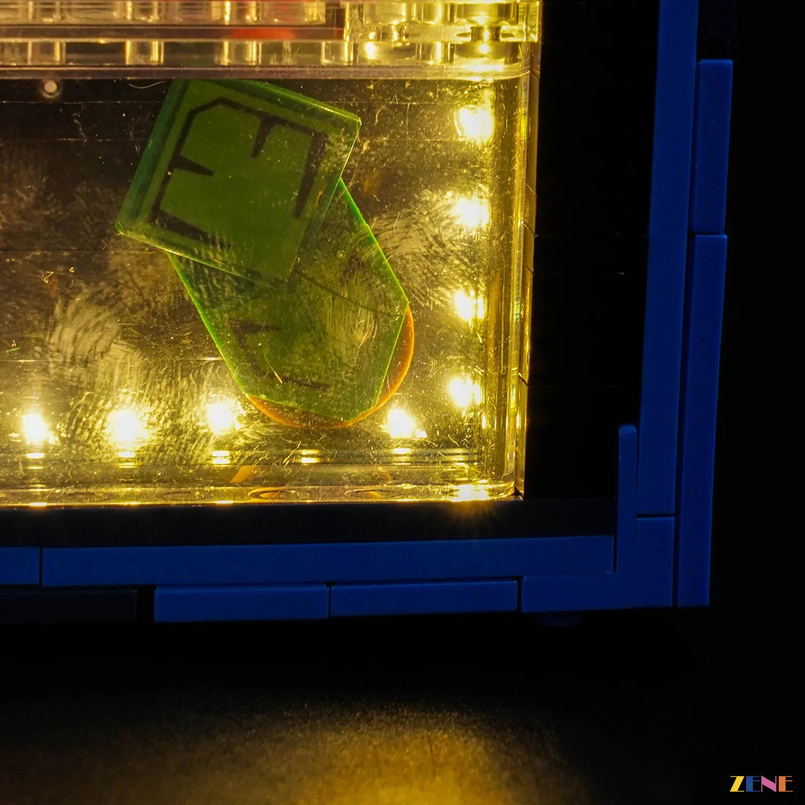 Kanto badges display case and Pokémon collection glow - ZENE Bricks Light Kit for LEGO® Kanto Region Badge Collection #40892