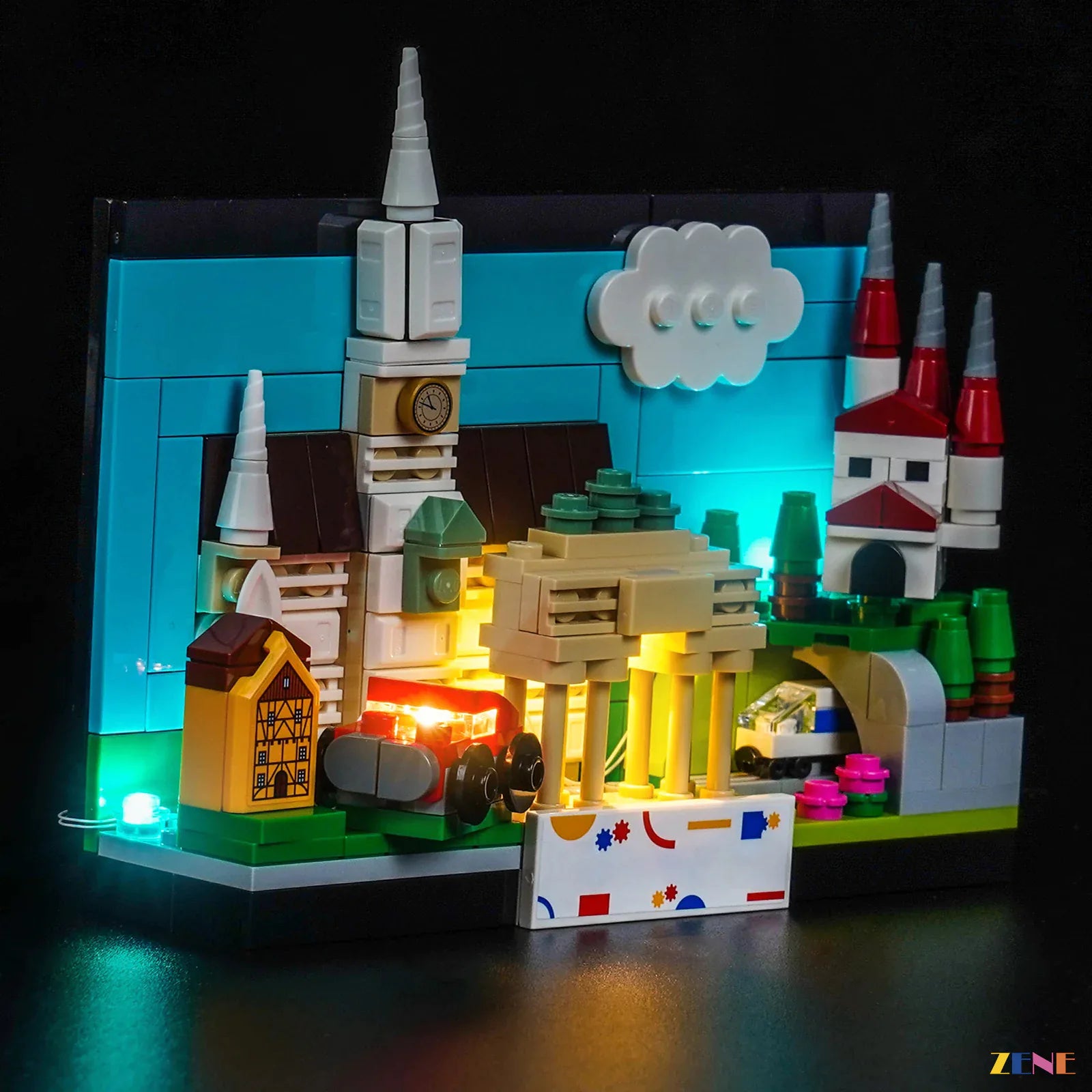 zene bricks Light Kit for Germany Postcard #40954