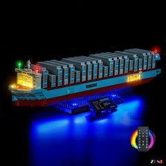 red green maritime stern lights - ZENE Bricks Light Kit for LEGO® Maersk Dual-Fuel Container Vessel #40955