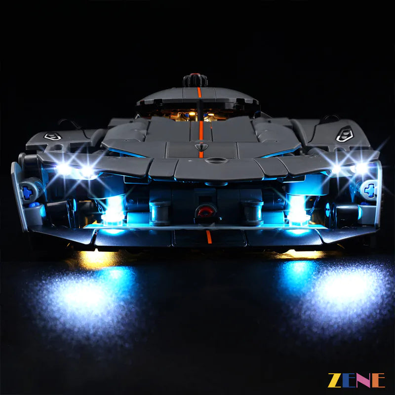 zene bricks Light Kit for Koenigsegg Jesko Absolut Hypercar #42173 #42184 LEGO