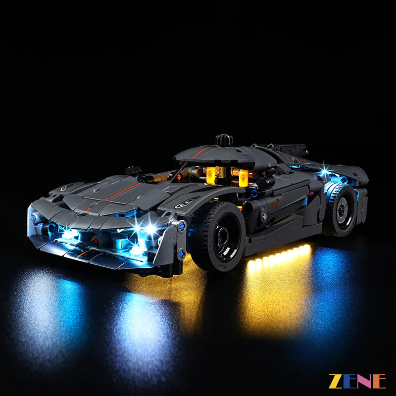 zene bricks Light Kit for Koenigsegg Jesko Absolut Hypercar #42173 #42184 LEGO