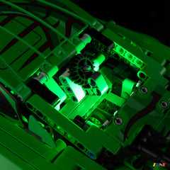 AO Racing tribute shelf lighting - ZENE Bricks Light Kit for LEGO® Porsche 911 GT3 R REXY AO Racing Car #42224