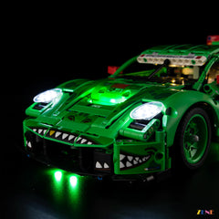 aerodynamic contour LED highlight - ZENE Bricks Light Kit for LEGO® Porsche 911 GT3 R REXY AO Racing Car #42224