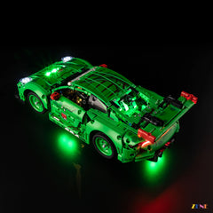 AFOL endurance racer showcase glow - ZENE Bricks Light Kit for LEGO® Porsche 911 GT3 R REXY AO Racing Car #42224