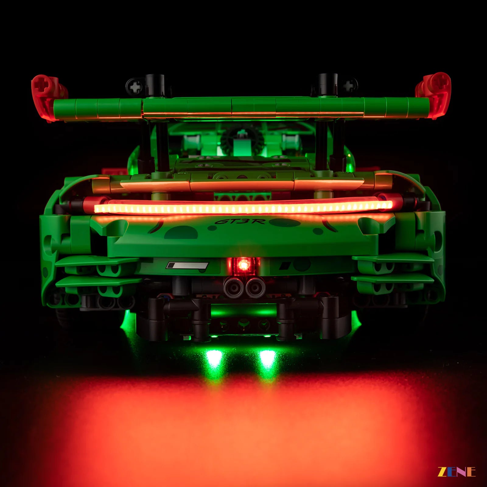 green dinosaur race livery glow - ZENE Bricks Light Kit for LEGO® Porsche 911 GT3 R REXY AO Racing Car #42224