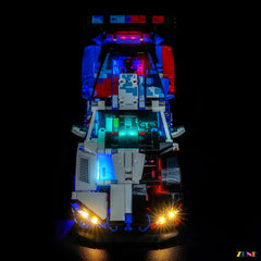 blue cabin ambient lighting detail - ZENE Bricks Light Kit for LEGO® BMW M4 GT3 EVO Race Car #42226