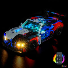remote mode GT3 lighting showcase - ZENE Bricks Light Kit for LEGO® BMW M4 GT3 EVO Race Car #42226