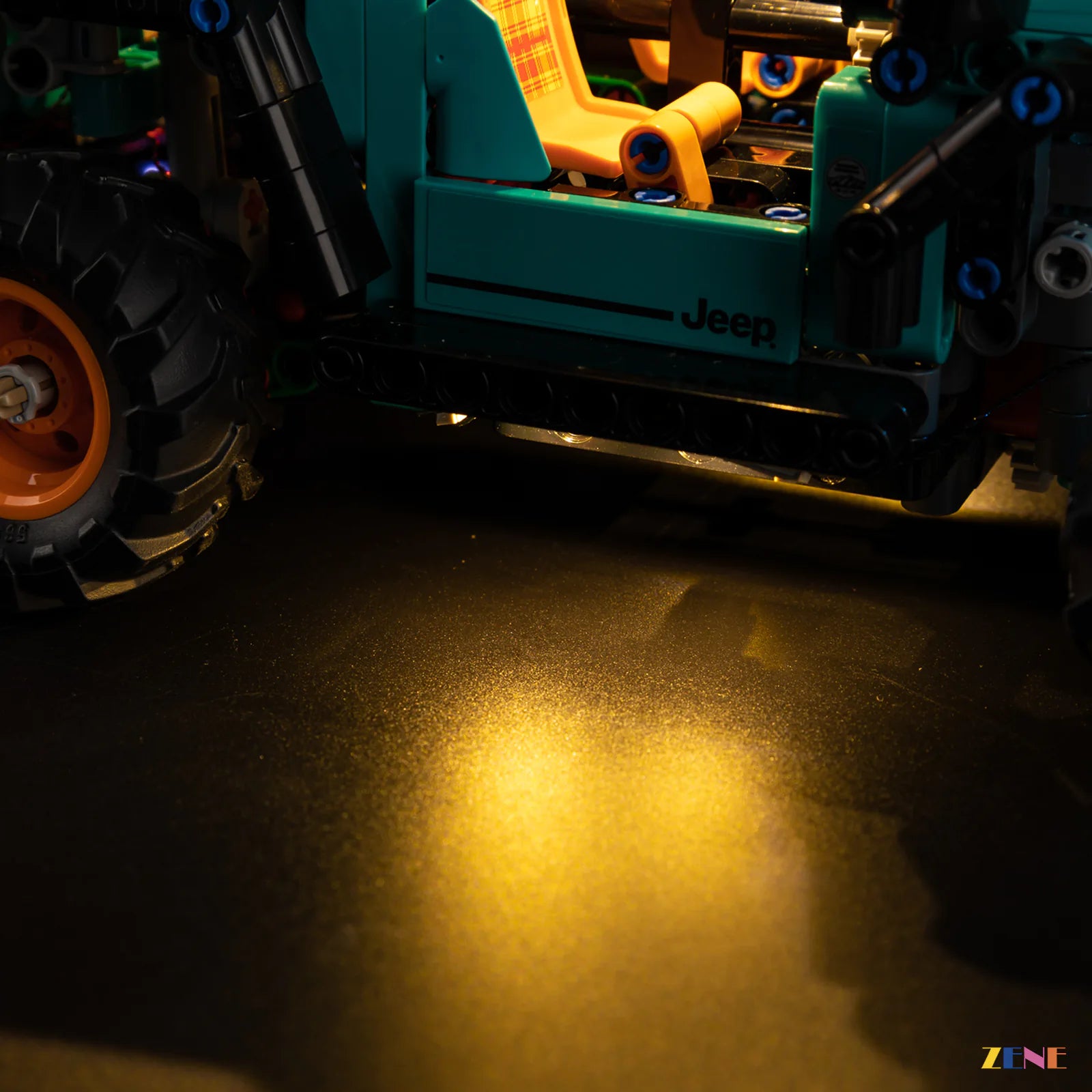 Technic off-road model lighting upgrade - ZENE Bricks Light Kit for LEGO® Jeep Wrangler Rubicon SUV #42227